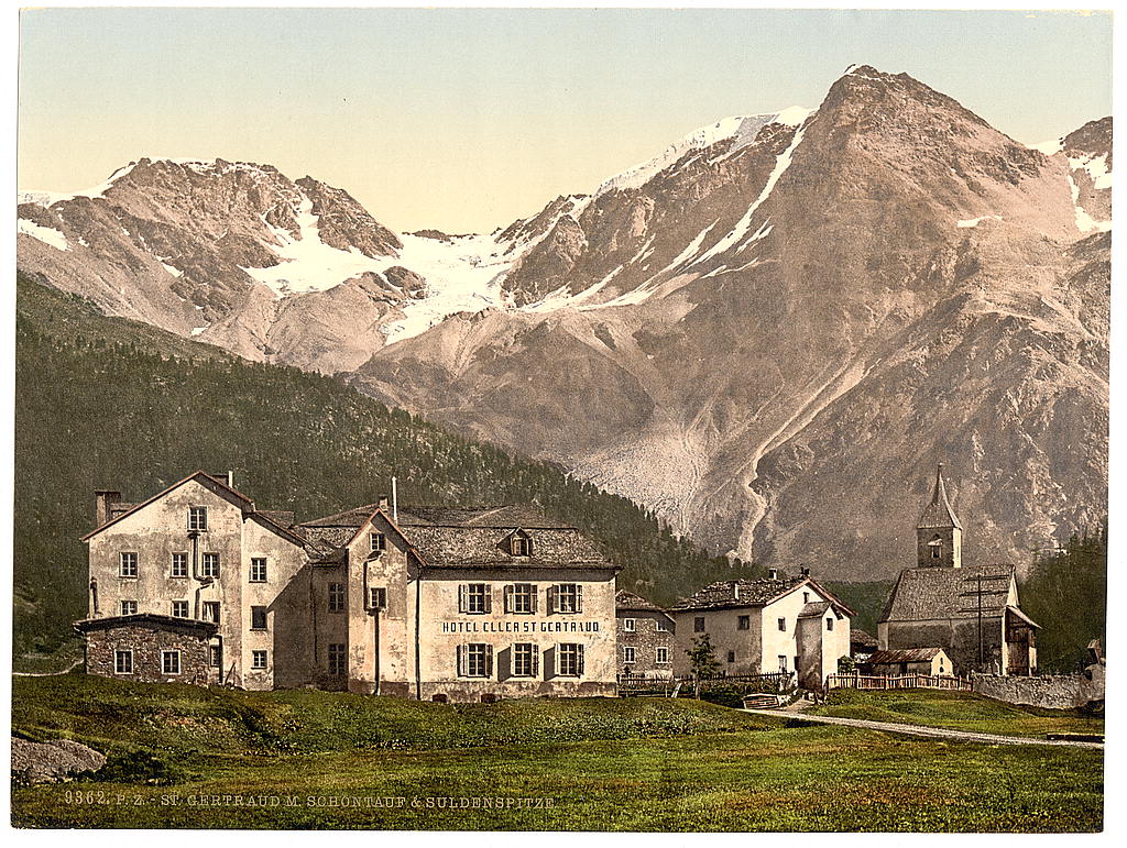 A picture of Suldenspitze, St. Gertraud, Sulden, Tyrol, Austro-Hungary