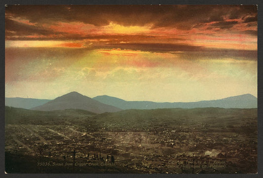 A picture of Sunset from Cripple Creek, Colorado