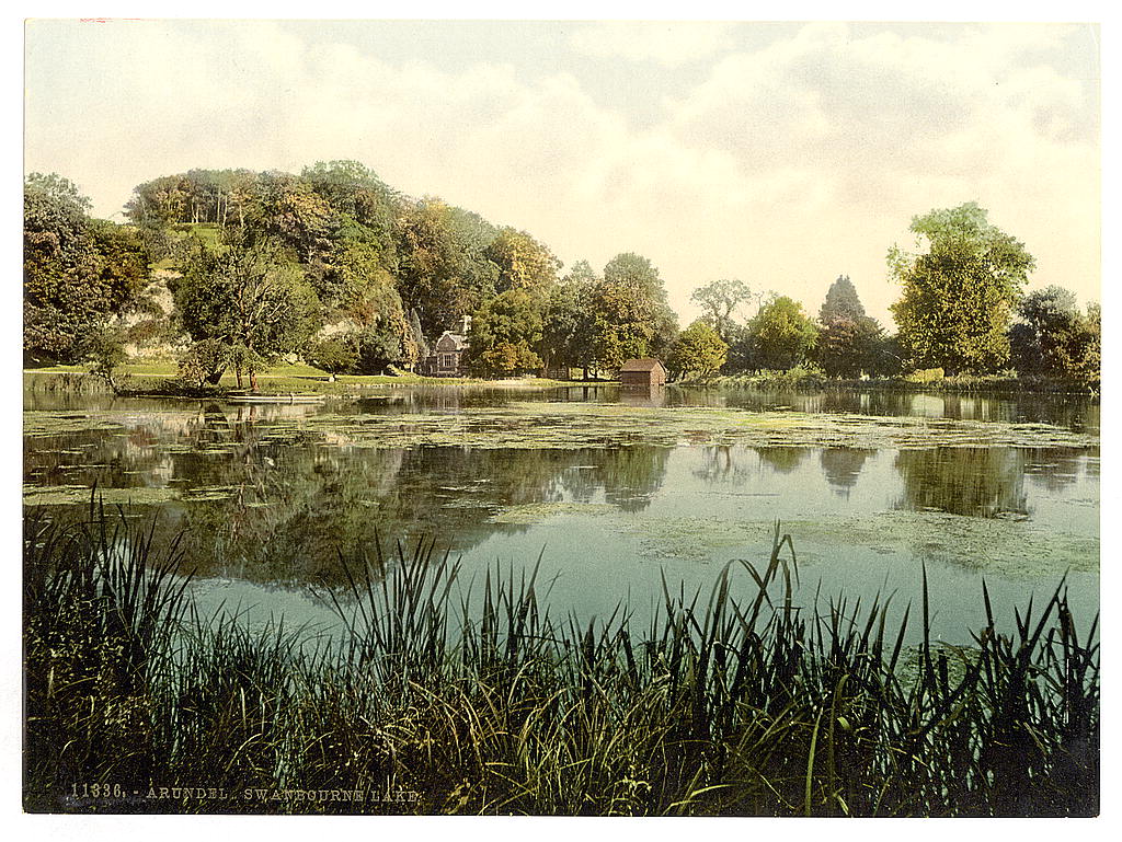 A picture of Swanbourne Lake, Arundel Castle, England