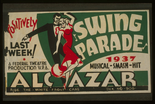 A picture of "Swing parade" 1937 musical smash hit positively last week!