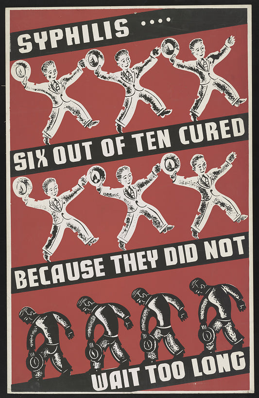 A picture of Syphilis .... six out of ten cured because they did not wait too long