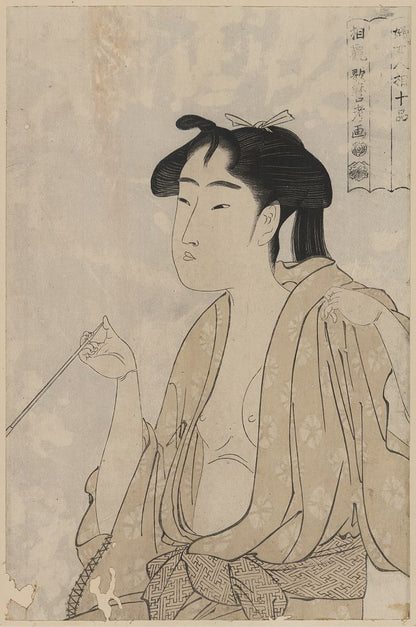 A picture of Tabako o suu onna