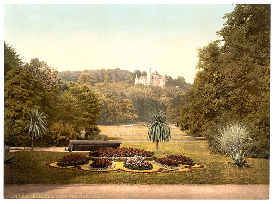 A picture of Tennis ground, Homburg (i.e. Bad Homburg vor der Höhe), Hesse-Nassau, Germany