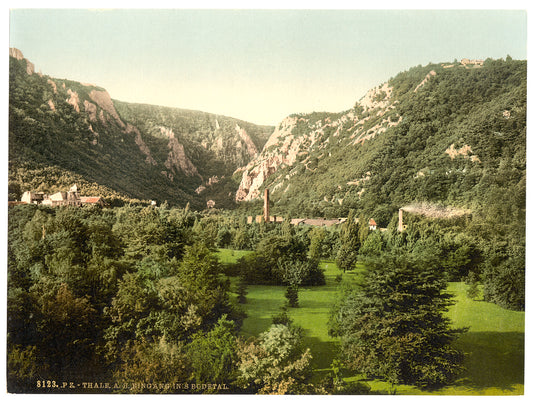 A picture of Thale at entrance to valley, Bodethal, Hartz, Germany