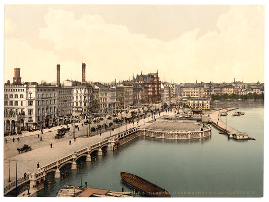 A picture of The Alster Pavillion, Jungfernstieg, Hamburg, Germany
