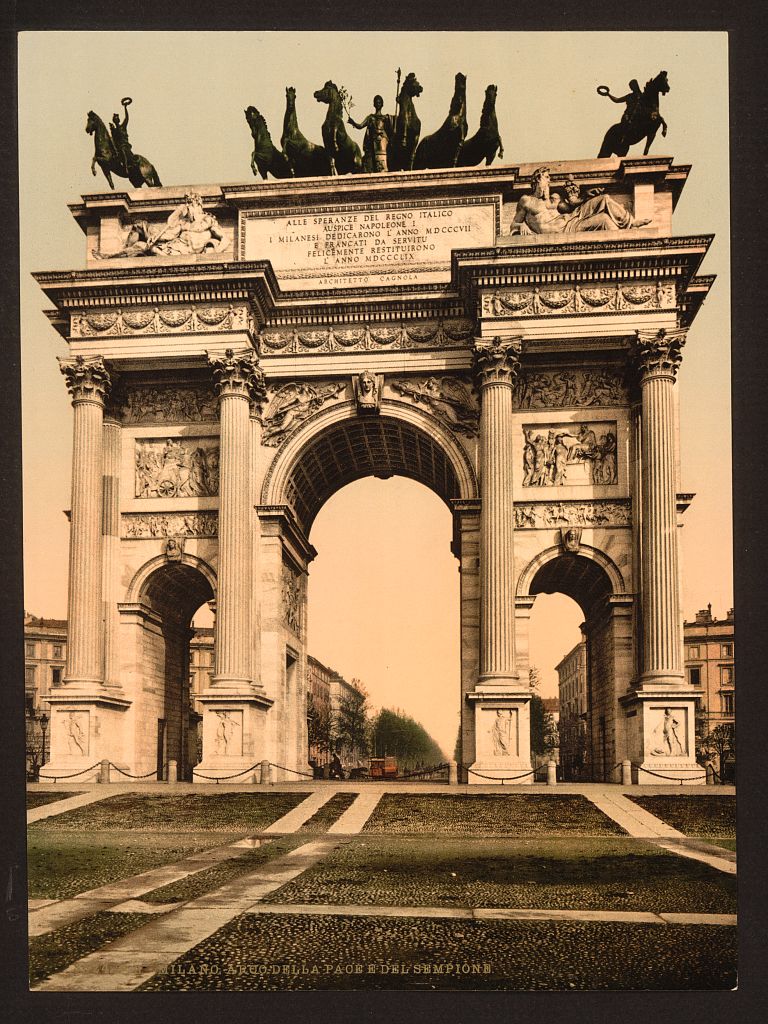 A picture of The Arch of Peace, Milan, Italy