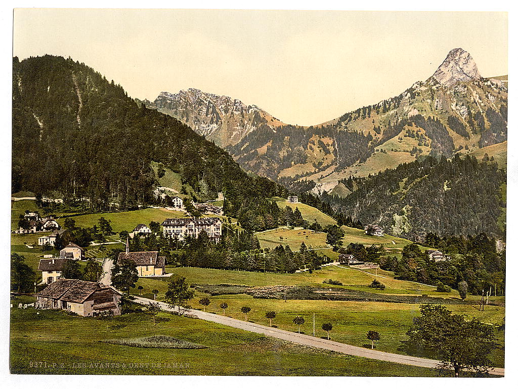 A picture of The Avants, with Dent de Jaman, Geneva Lake, Switzerland