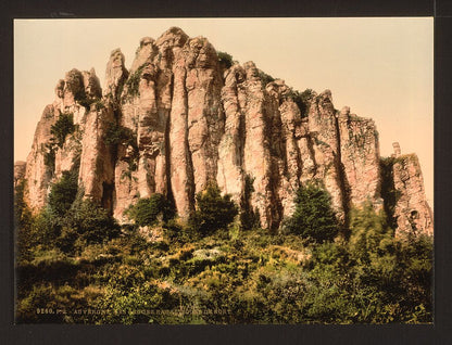 A picture of The Basaltic rocks at Bort, Auvergne Mountains, France