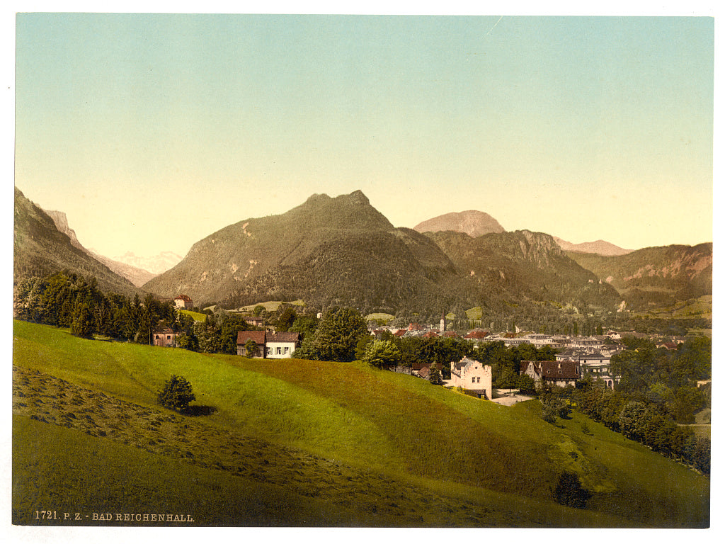 A picture of The baths towards the Lofererberge, Reichenhall, Bavaria, Germany