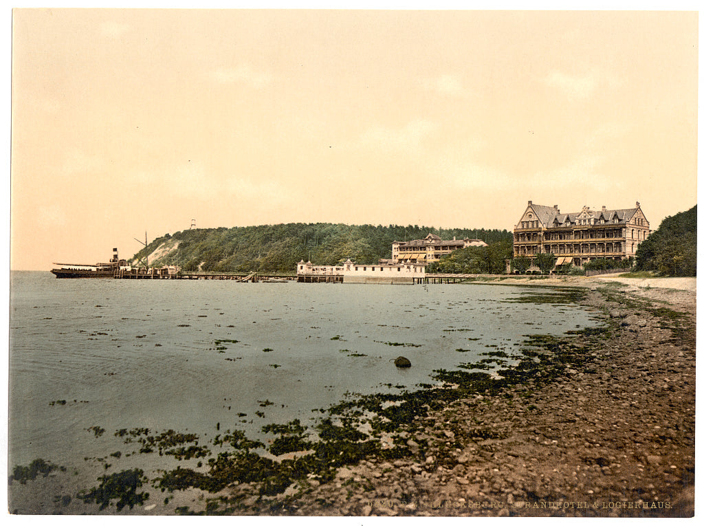 A picture of The beach and hotel, Glucksburg, Schleswig-Holstein, Germany