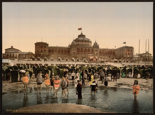 A picture of The beach and Kursaal, Scheveningen, Holland