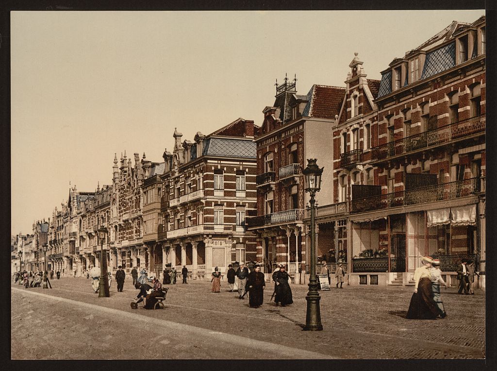 A picture of The beach and villas, Blankenberghe, Belgium