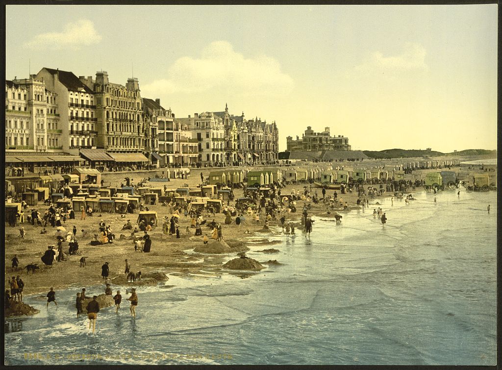 A picture of The beach at high water, Ostend, Belgium