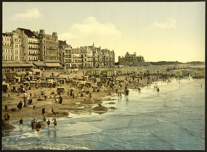 A picture of The beach at high water, Ostend, Belgium