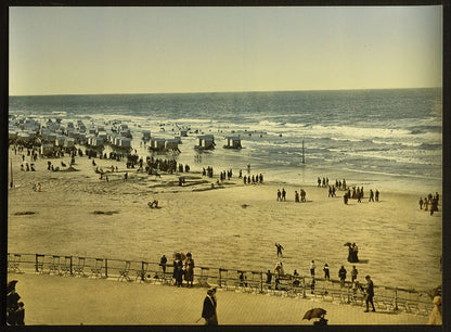 A picture of The beach from the Kursaal, (i.e., Cursaal), Ostend, Belgium