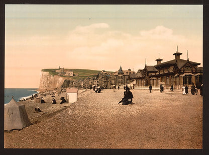 A picture of The beach, sea baths, Tréport, France