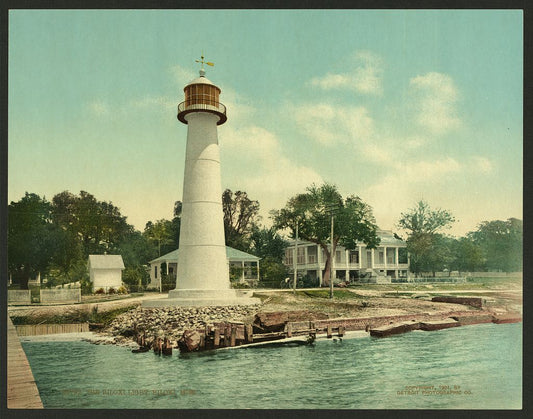 A picture of The Biloxi light, Biloxi, Miss.