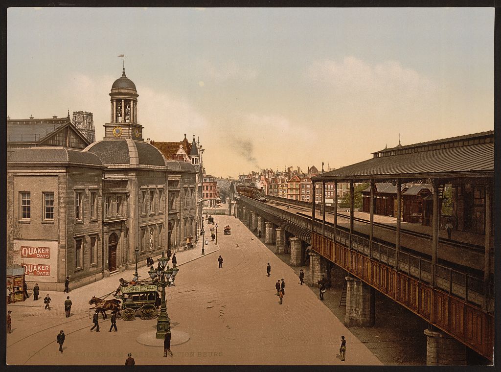 A picture of The Bourse and Bourse Station, Rotterdam, Holland