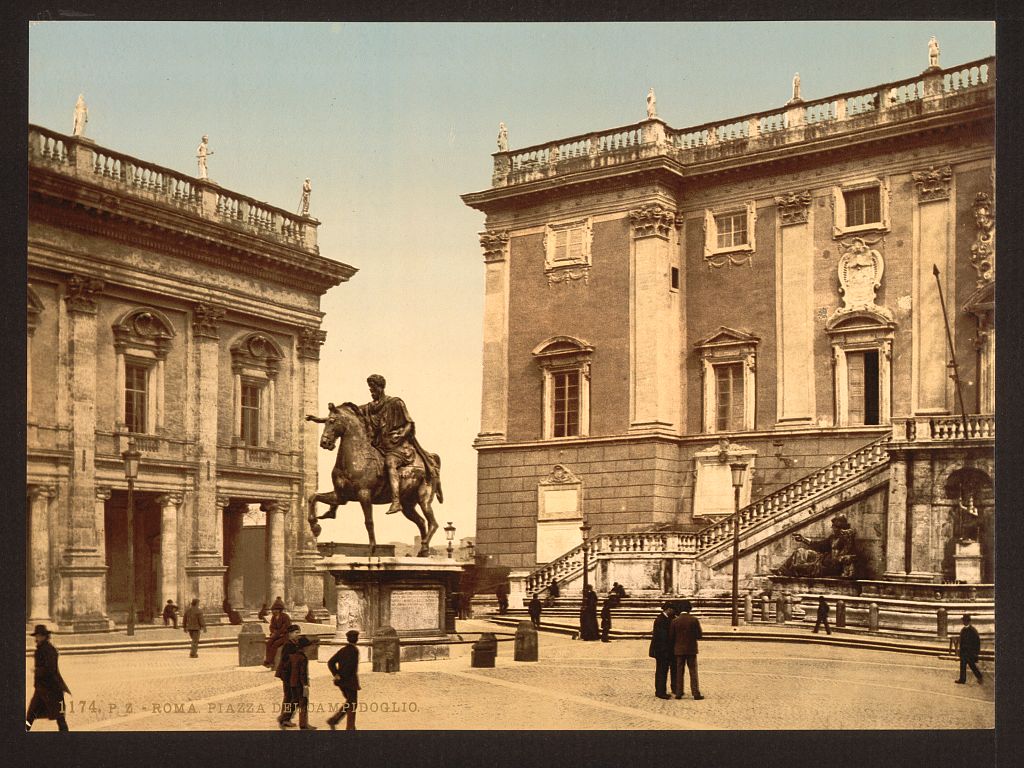 A picture of The Capitoline, the piazza, Rome, Italy