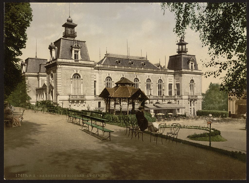 A picture of The casino, Bagneres de Bigorra (i.e., Bagnères-de-Bigorre), Pyrenees, France