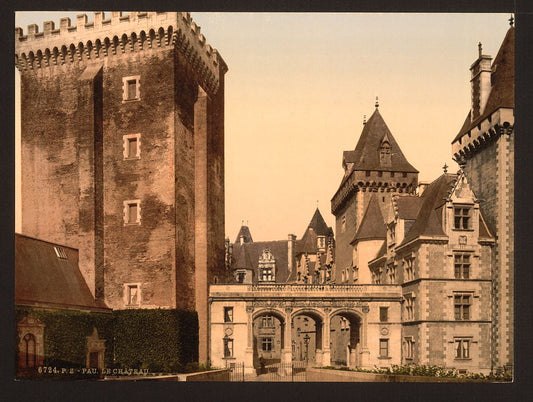 A picture of The castle from east front, Pau, Pyrenees, France