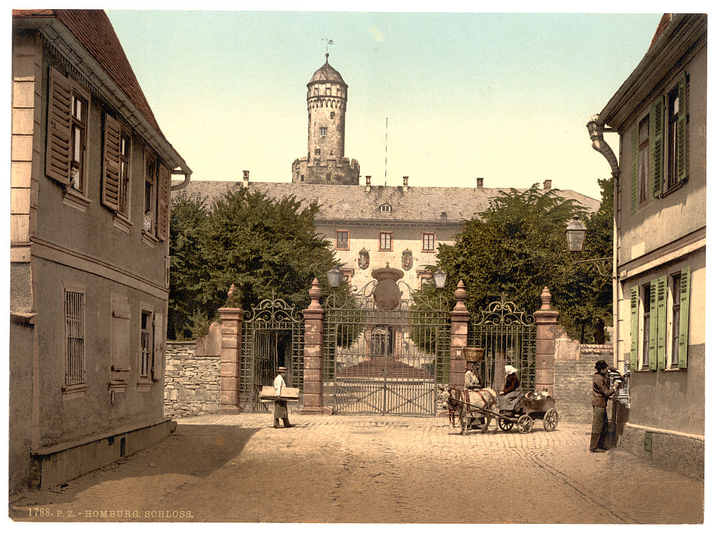 A picture of The castle, Homburg (i.e., Bad Homburg vor der Höhe), Hesse-Nassau, Germany