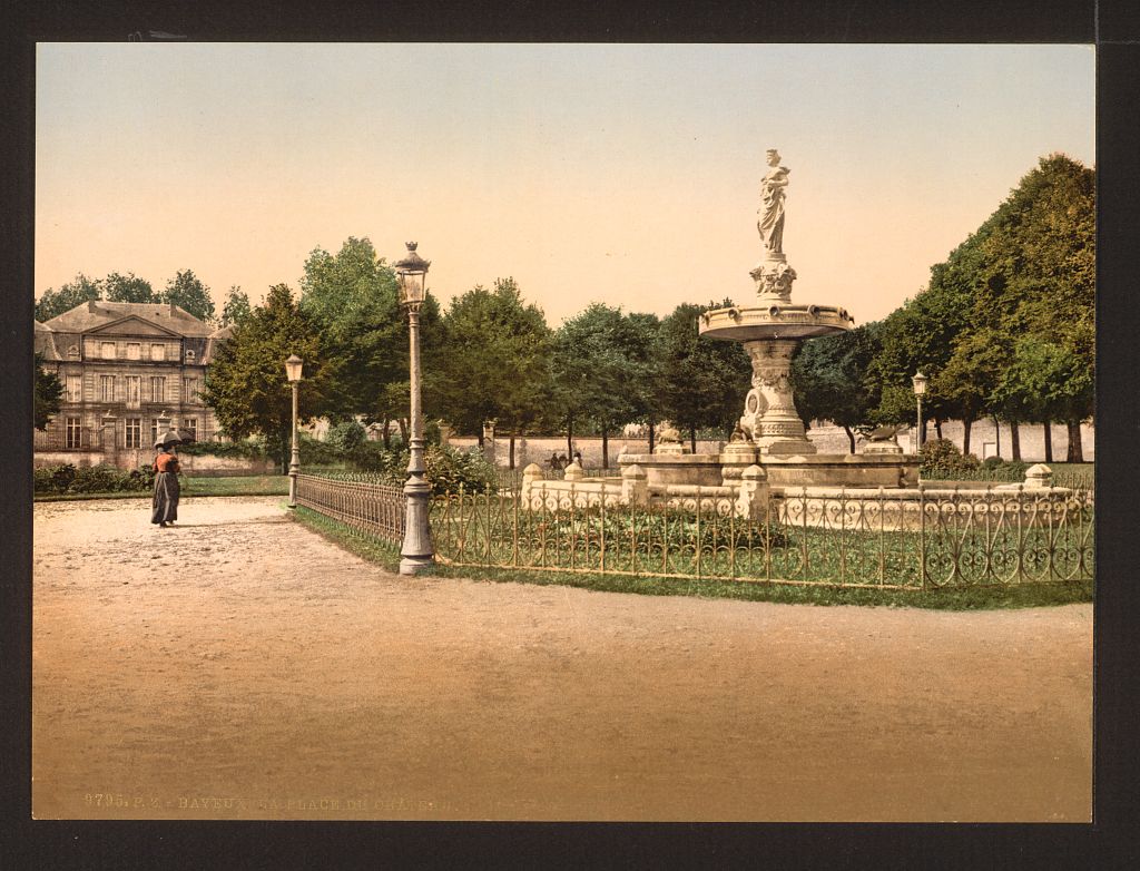A picture of The castle place, Bayeux, France