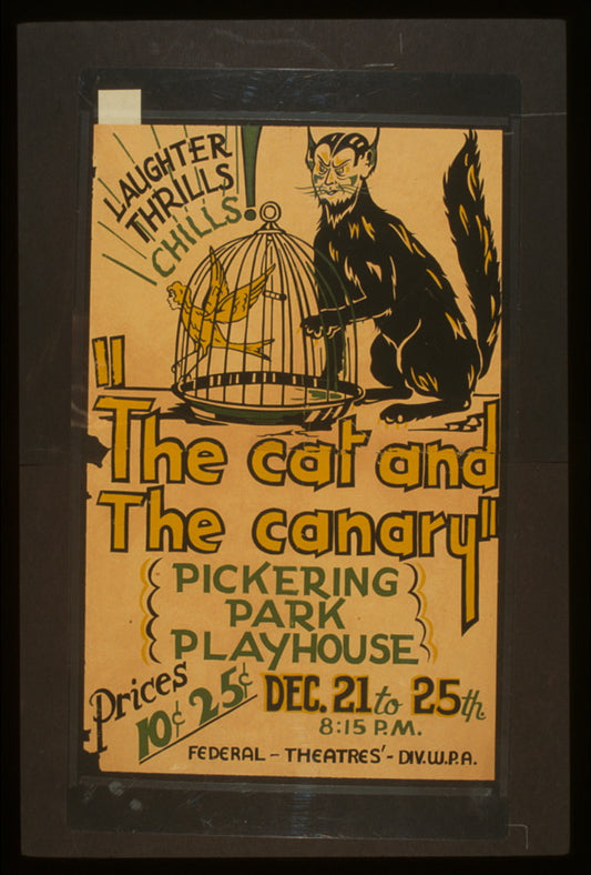 A picture of "The cat and the canary"