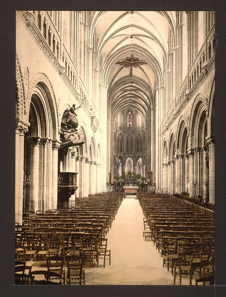 A picture of The cathedral, interior, Bayeux, France