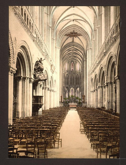 A picture of The cathedral, interior, Bayeux, France