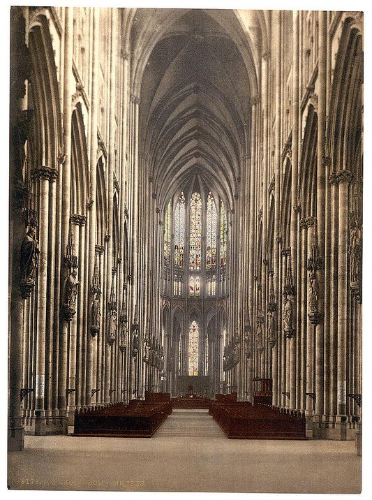 A picture of The cathedral interior, Cologne, the Rhine, Germany