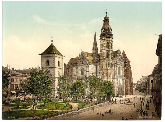 A picture of The cathedral, Kaschau, Hungary, Austro-Hungary