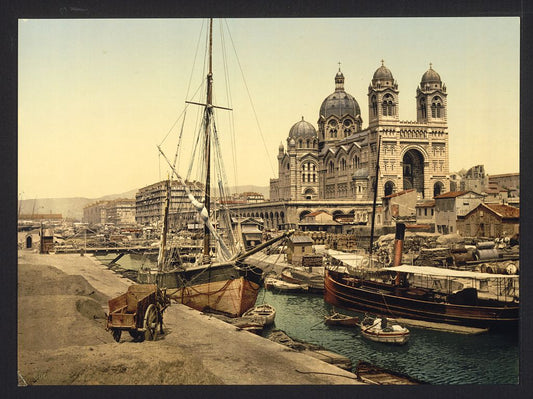 A picture of The cathedral, Marseilles, France
