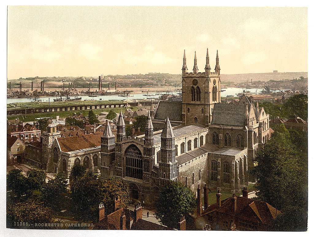 A picture of The cathedral, Rochester, England