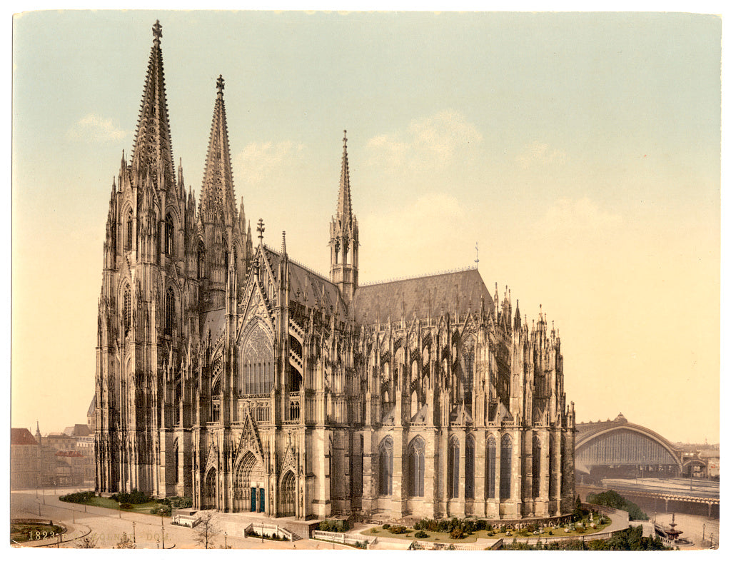 A picture of The cathedral, side, Cologne, the Rhine, Germany