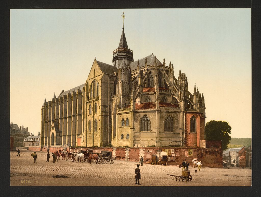 A picture of The Church in the town, Eu, France