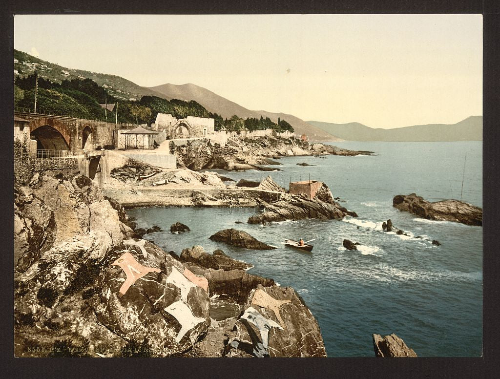 A picture of The coast, Nervi, Genoa, Italy