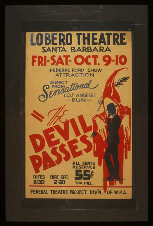 A picture of "The devil passes" Federal road show attraction : Direct from sensational Los Angeles run.