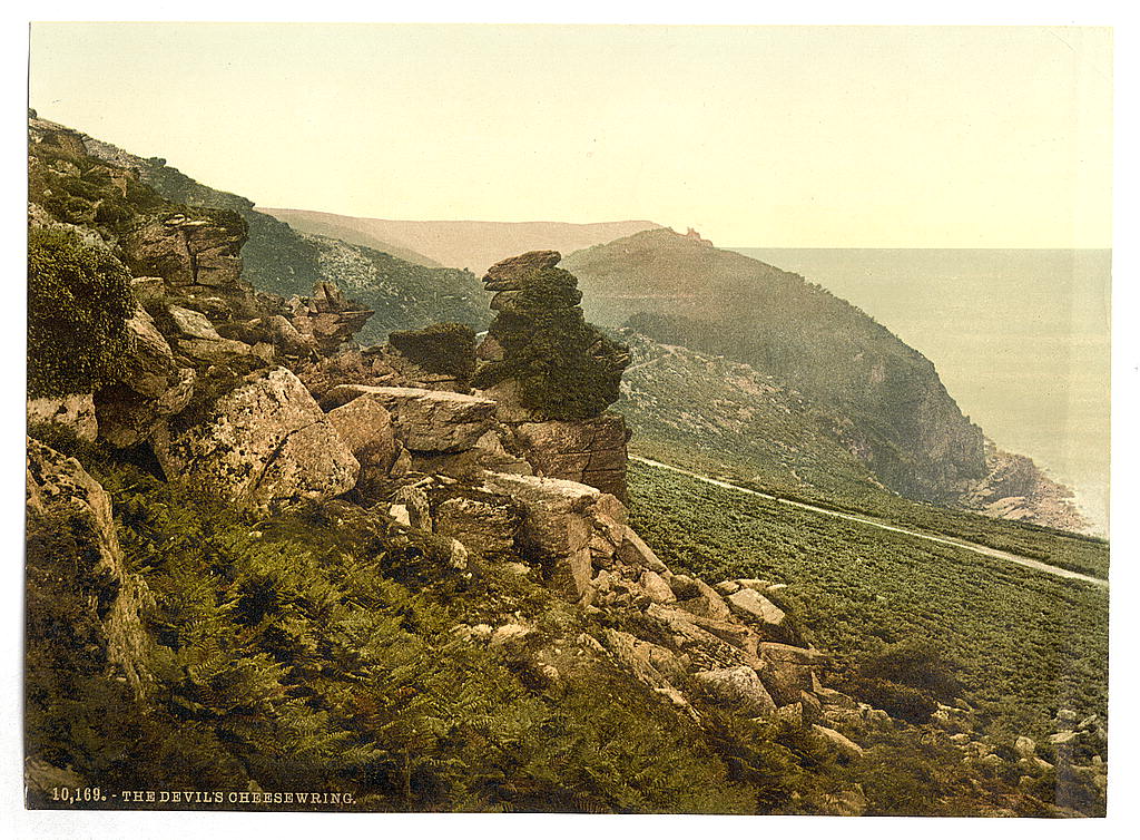 A picture of The Devil's Cheesewring in the Valley of Rocks, Lynton and Lynmouth, England