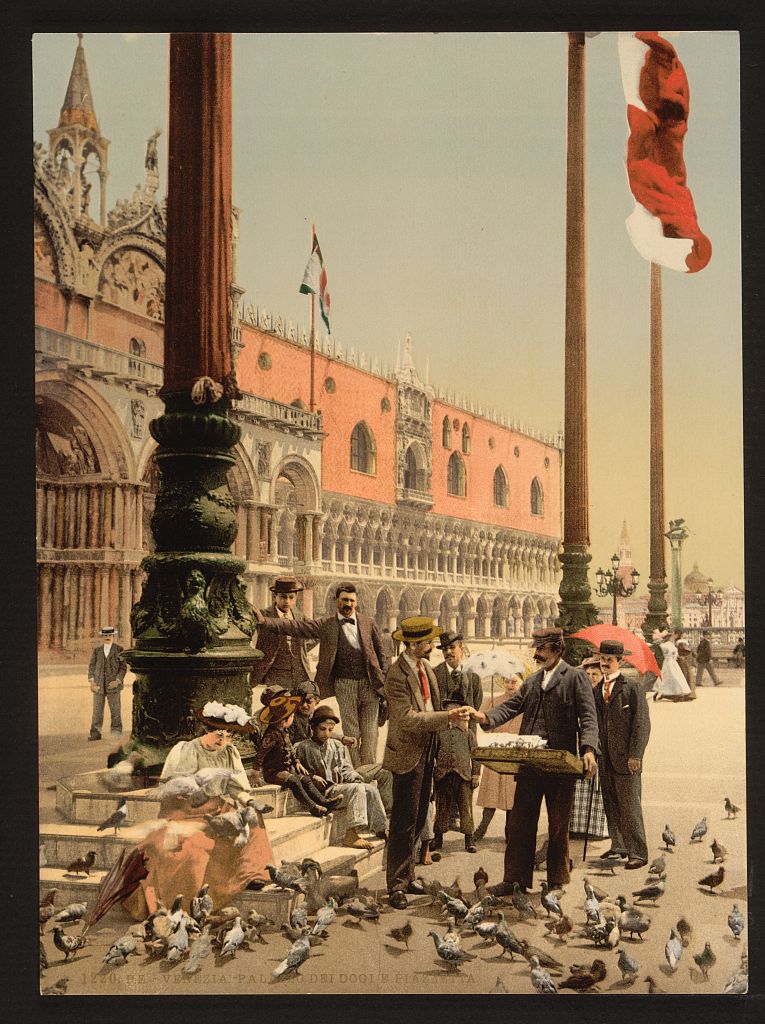 A picture of The Doges' Palace and the Columns of St. Mark's, Venice, Italy