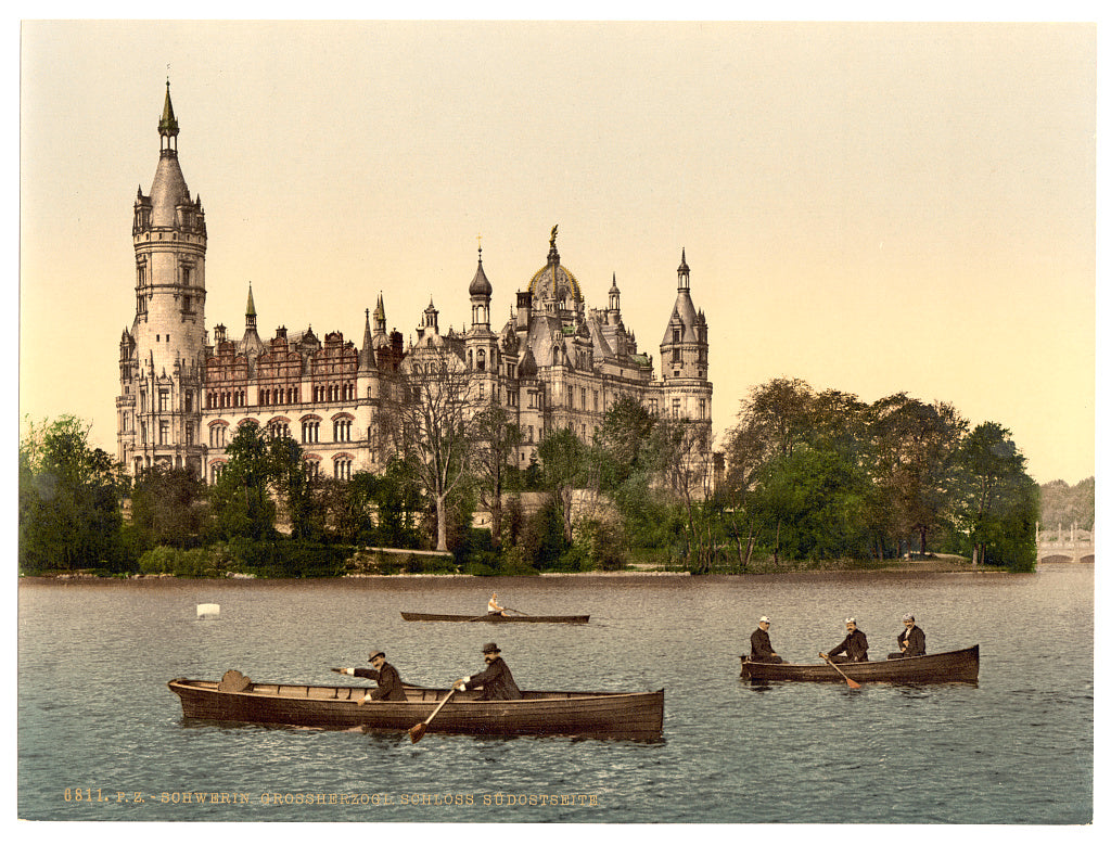 A picture of The ducal castle, southeast side, Schwerin, Mecklenburg-Schwerin, Germany