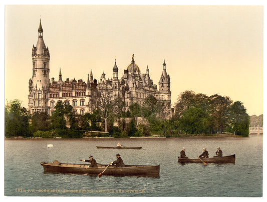 A picture of The ducal castle, southeast side, Schwerin, Mecklenburg-Schwerin, Germany