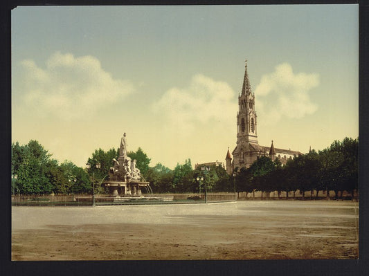 A picture of The esplanade, Nîmes, France