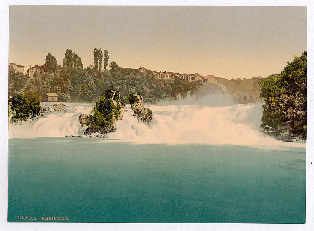 A picture of The Falls of the Rhine, from the Schlossli, Schaffhausen, Switzerland