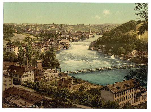 A picture of The Falls of the Rhine, general view, Schaffhausen, Switzerland