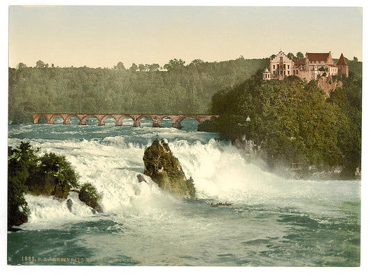 A picture of The Falls of the Rhine, with the Laufen Castle, Schaffhausen, Switzerland