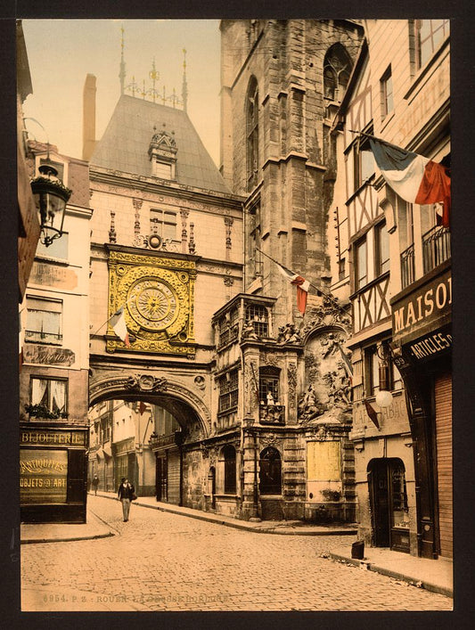 A picture of The great clock, Rouen, France