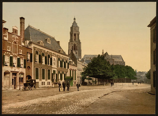 A picture of The great market, Arnhem, Holland