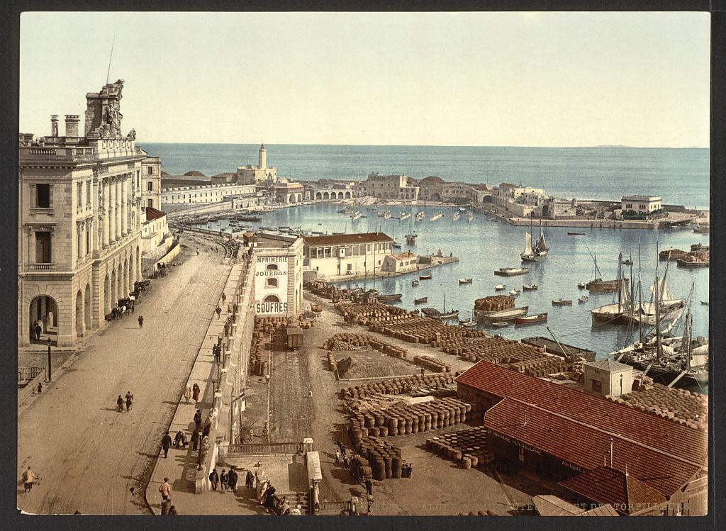 A picture of The harbor and admiralty, Algiers, Algeria