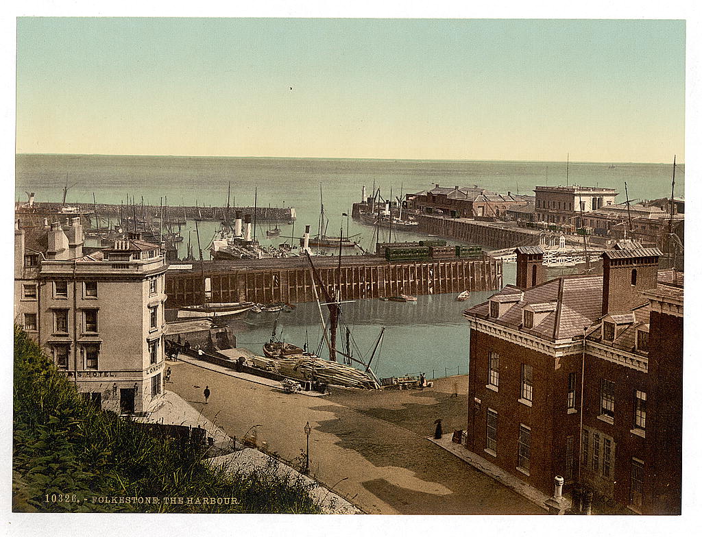 A picture of The harbor, Folkestone, England